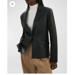 Lamarque Elza Leather Blazer Size XS